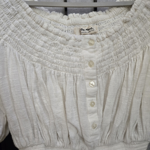 Free People We The Free - off shoulder peasant top size XS - Picture 4 of 10